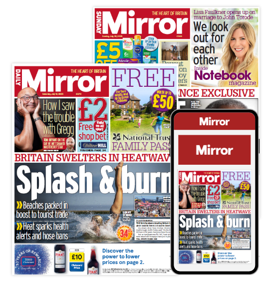 Daily Mirror and Sunday Mirror plus FREE digital edition